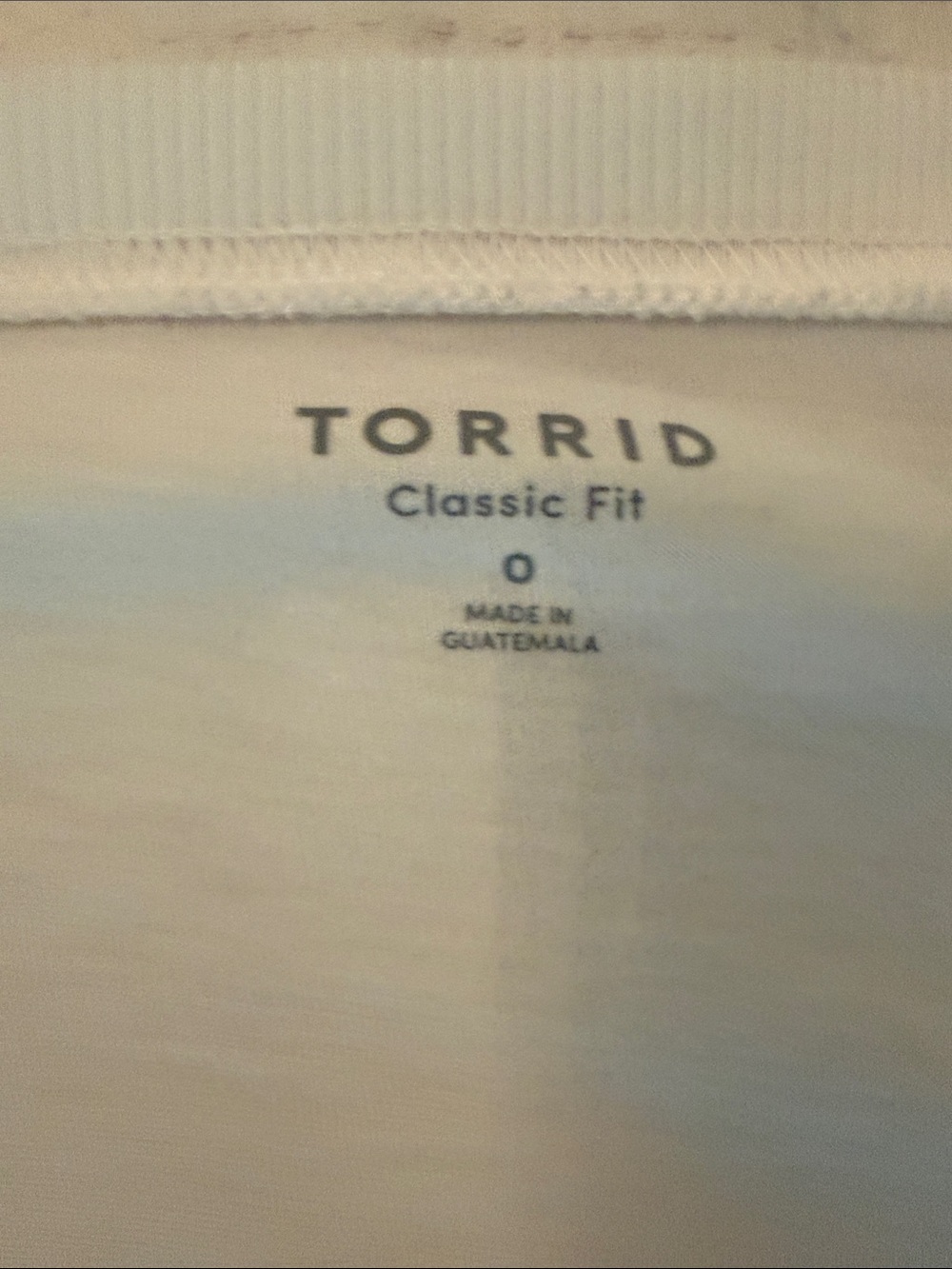 torrid White Classic Fit Tee